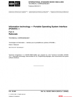 ISO/IEC 9945-4:2003/COR1:2004 PDF