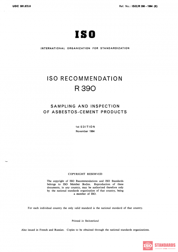 ISO/R 390:1964 PDF