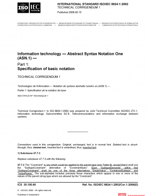 ISO/IEC 8824-1:2002/COR1:2006 PDF