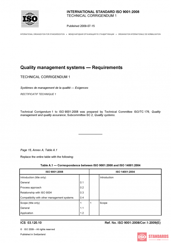 ISO 9001:2008/Cor 1:2009 PDF