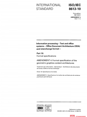 ISO/IEC 8613-10:1991/Amd 4:1992 PDF
