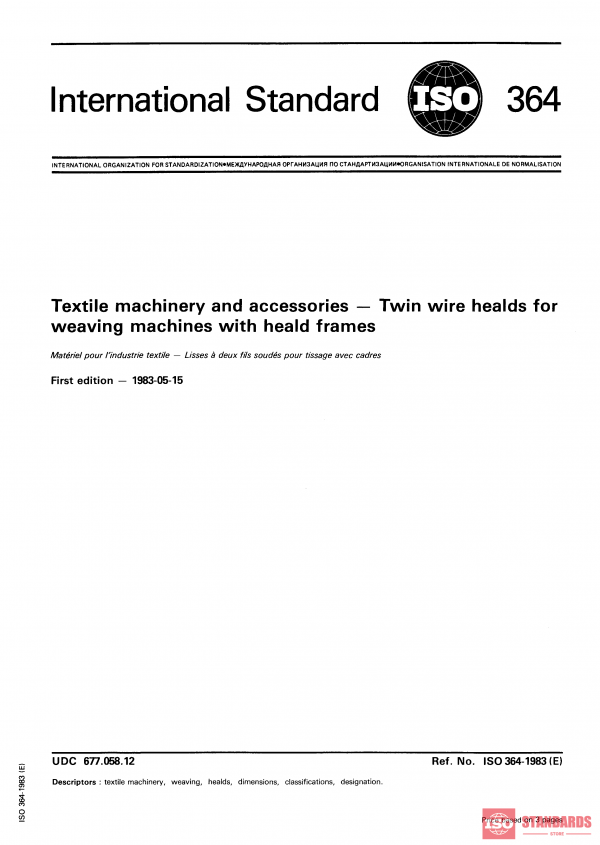 ISO 364:1983 PDF