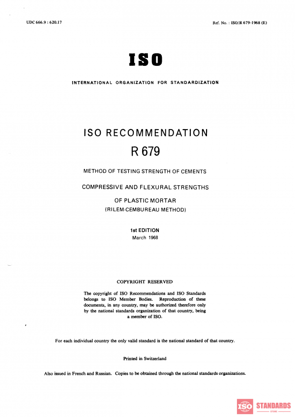 ISO/R 679:1968 PDF