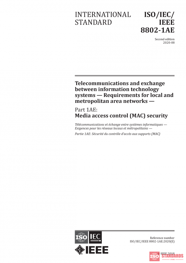 ISO/IEC/IEEE 8802-1AE:2020 PDF