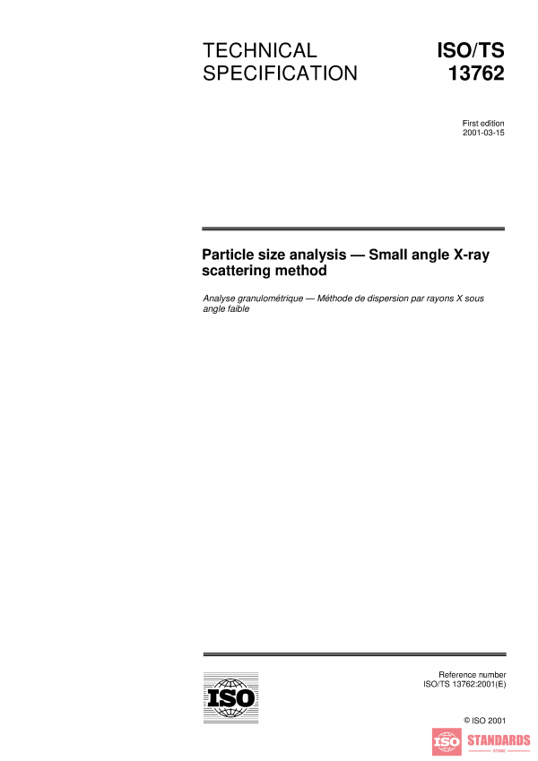 ISO/TS 13762:2001 PDF