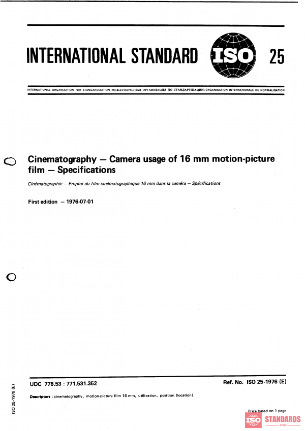 ISO 25:1976 PDF