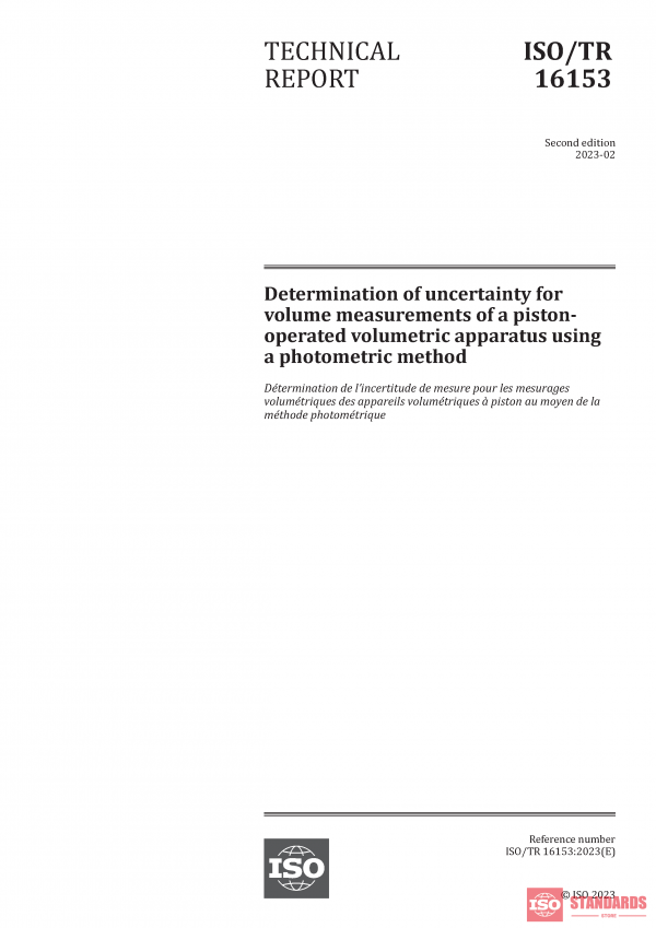 ISO/TR 16153:2023 PDF