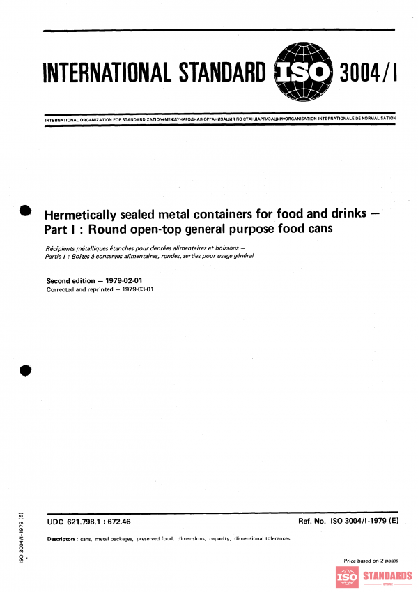 ISO 3004-1:1979 PDF