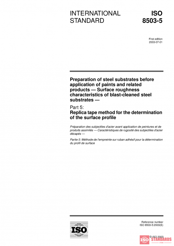 ISO 8503-5:2003 PDF