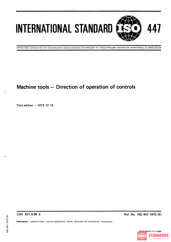 ISO 447:1973 PDF