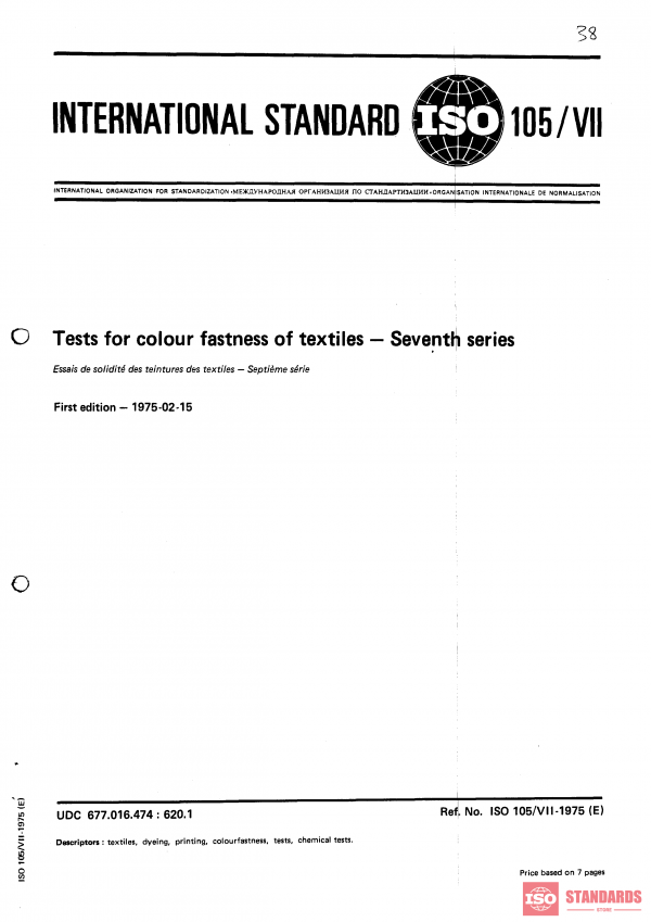 ISO/R 105-7:1975 PDF