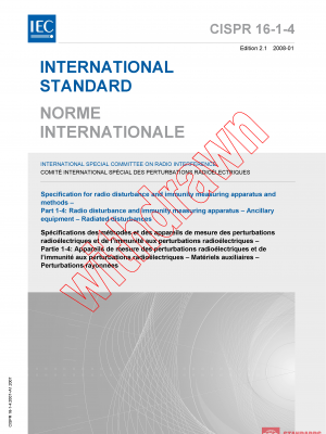 CISPR 16-1-4:2007+AMD1:2007 CSV PDF