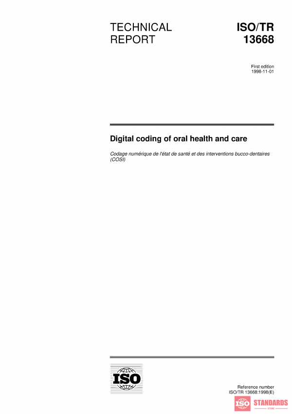 ISO/TR 13668:1998 PDF