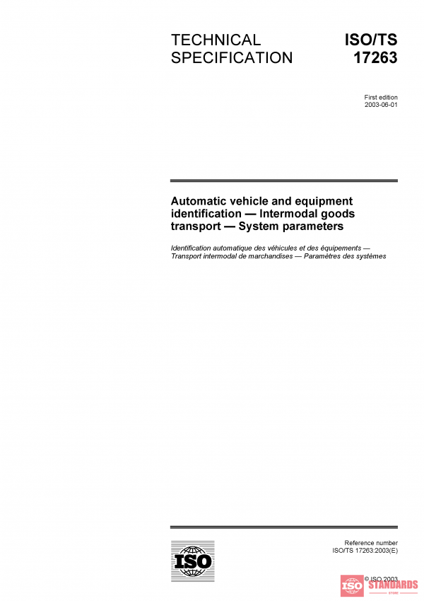 ISO/TS 17263:2003 PDF