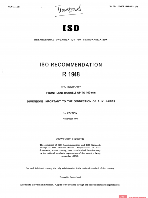 ISO/R 1948:1971 PDF