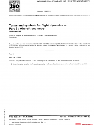 ISO 1151-6:1982/Amd 1:1984 PDF