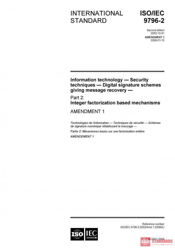 ISO/IEC 9796-2:2002/Amd 1:2008 PDF