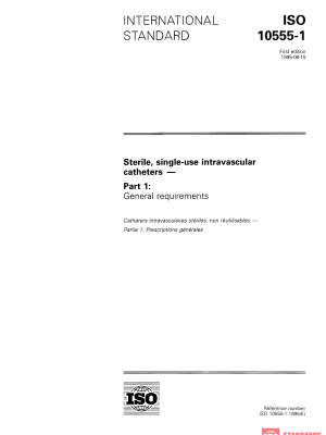ISO 10555-1:1995 PDF