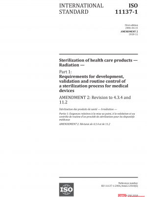 ISO 11137-1:2006/Amd 2:2018 PDF