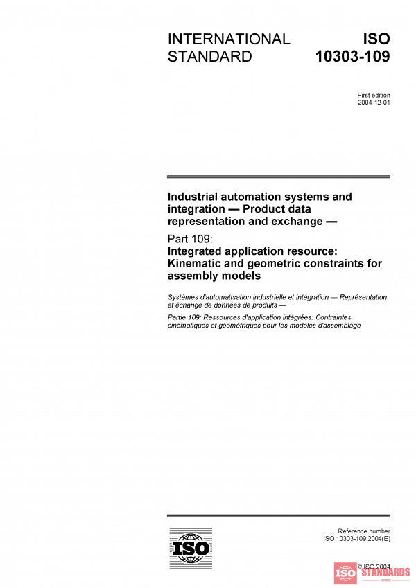 ISO 10303-109:2004 PDF