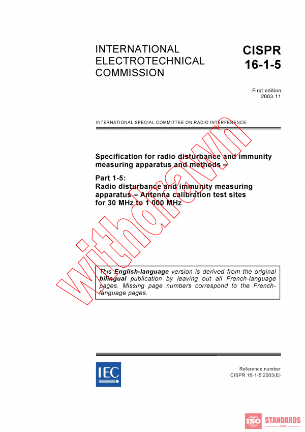 CISPR 16-1-5:2003 PDF