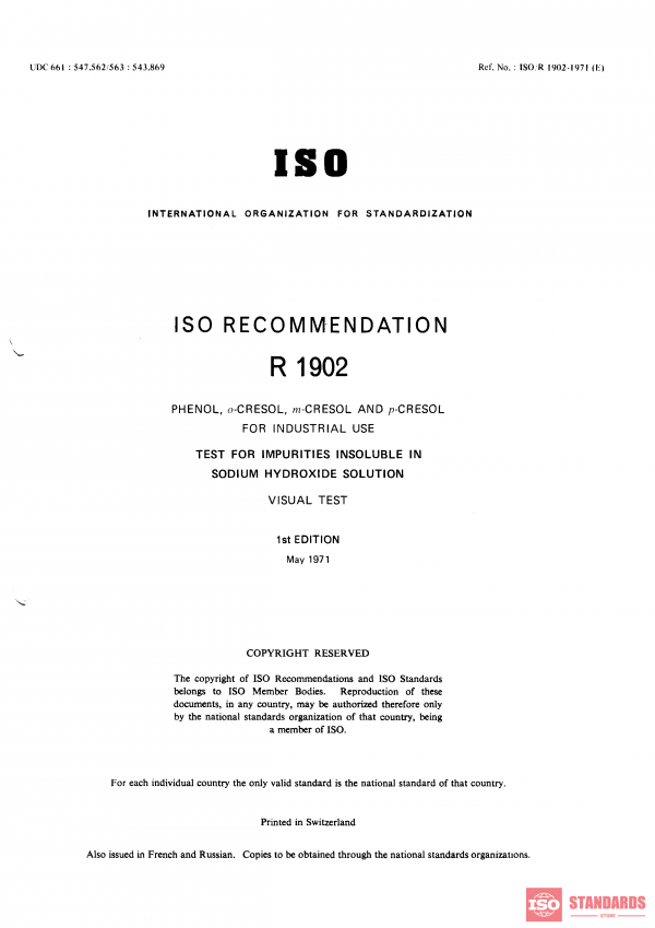 ISO/R 1902:1971 PDF