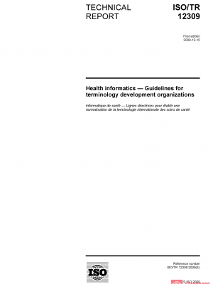ISO/TR 12309:2009 PDF