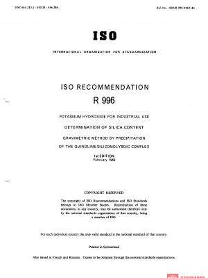 ISO/R 996:1969 PDF