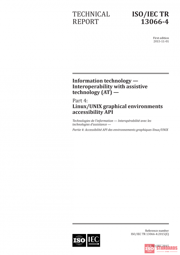 ISO/IEC TR 13066-4:2015 PDF