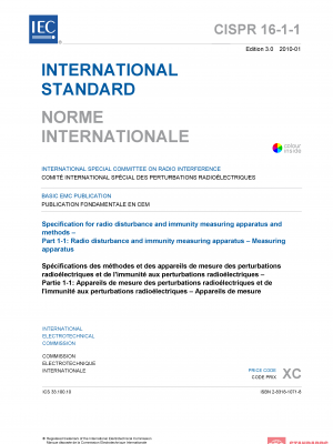 CISPR 16 1-1 ed 3.0:2010 PDF