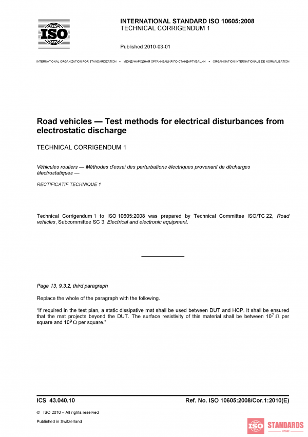 ISO 10605:2008/Cor 1:2010 PDF