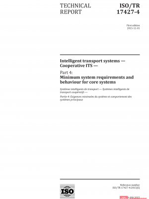 ISO/TR 17427-4:2015 PDF