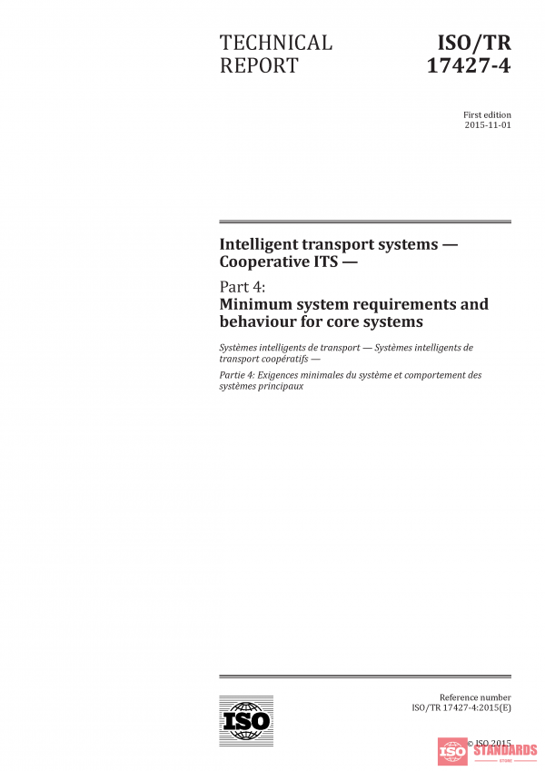 ISO/TR 17427-4:2015 PDF