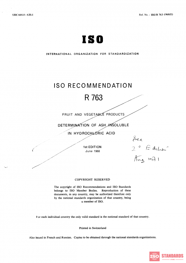 ISO/R 763:1968 PDF