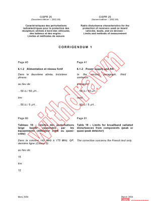CISPR 25:2002/COR1:2004 PDF