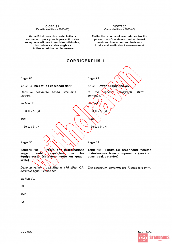 CISPR 25:2002/COR1:2004 PDF