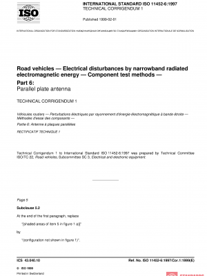 ISO 11452-6:1997/Cor 1:1999 PDF