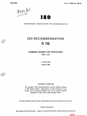 ISO/R 116:1959 PDF