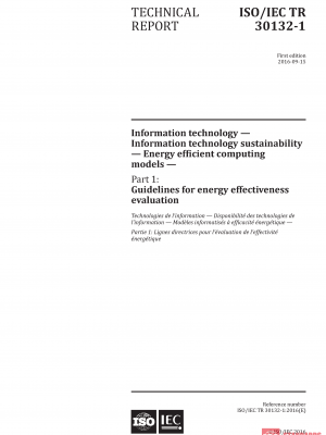 ISO/IEC TR 30132-1:2016 PDF