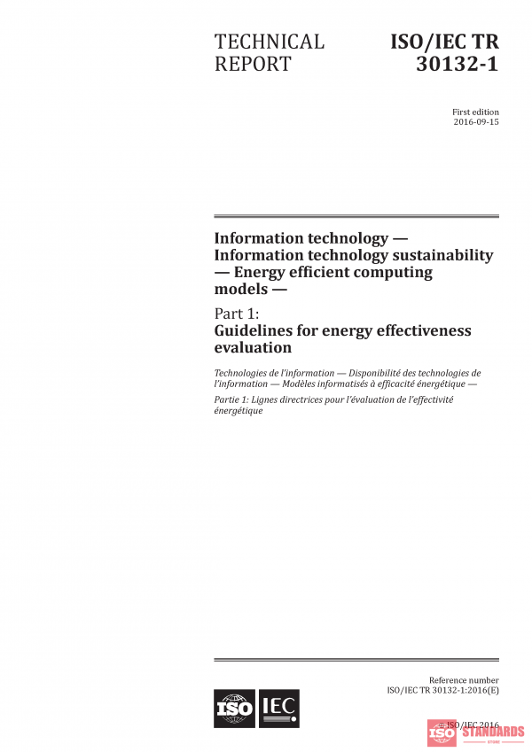 ISO/IEC TR 30132-1:2016 PDF