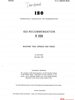 ISO/R 229:1981 PDF