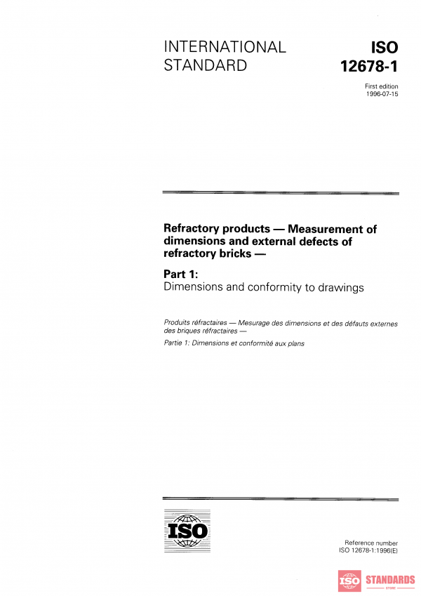 ISO 12678-1:1996 PDF