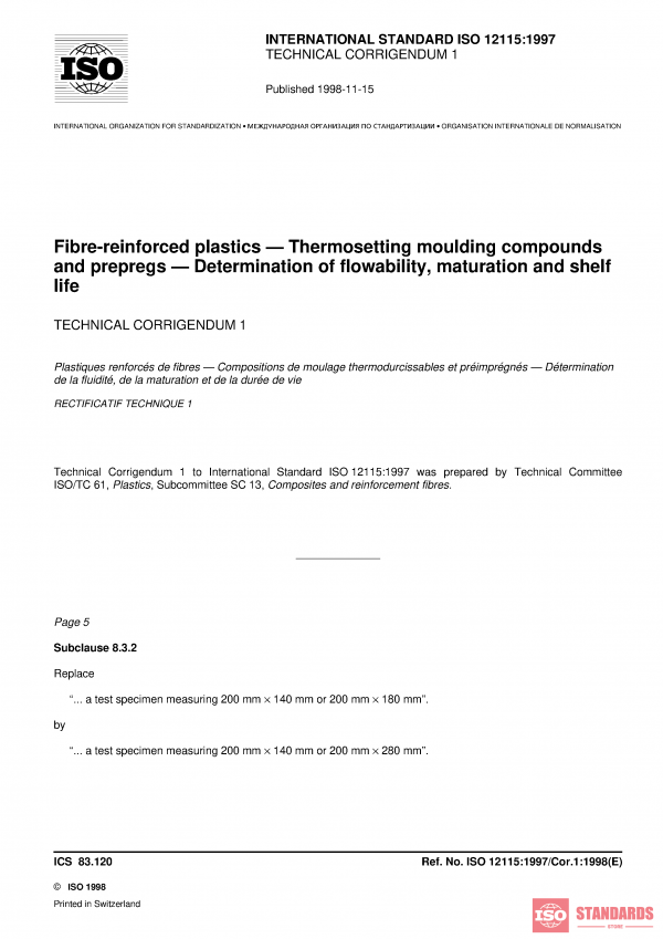 ISO 12115:1997/Cor 1:1998 PDF