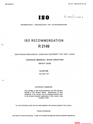 ISO/R 2149:1971 PDF