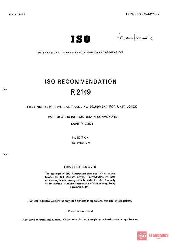 ISO/R 2149:1971 PDF