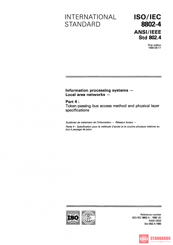 ISO/IEC 8802-4:1990 PDF