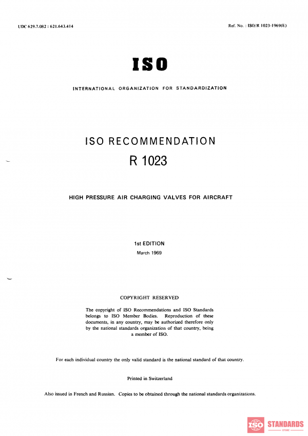 ISO/R 1023:1969 PDF