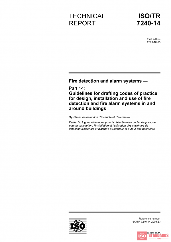 ISO/TR 7240-14:2003 PDF