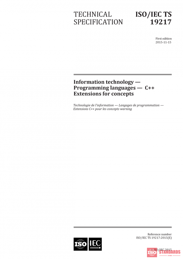 ISO/IEC TS 19217:2015 PDF