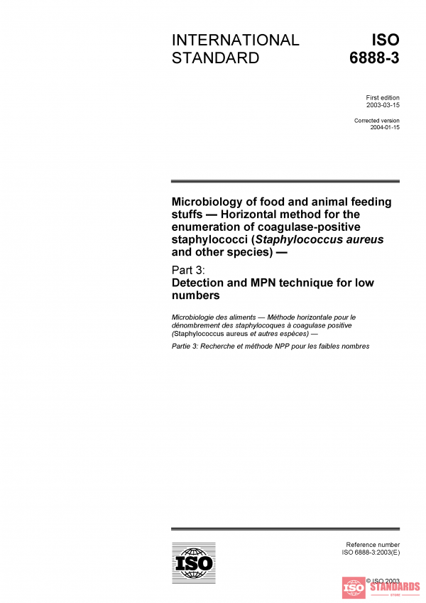 ISO 6888-3:2003 PDF